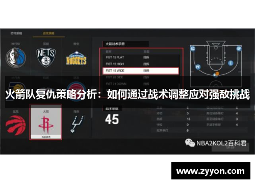 火箭队复仇策略分析:如何通过战术调整应对强敌挑战 火箭队复仇策略分析:如何通过战术调整应对强敌挑战